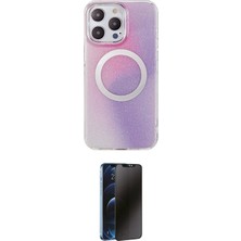 Apple Uyumlu iPhone 15 Pro Kılıf Pusula Form Ikili Koruma Seti