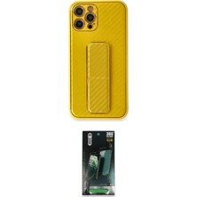 Apple Uyumlu iPhone 12 Pro Max Kılıf Yörünge Yansıma Ikili Koruma Seti