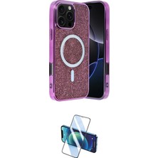 Apple Uyumlu iPhone 16 Pro Max Kılıf Eksen Çizgi Ikili Koruma Seti