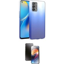 Oppo Uyumlu Oppo A74 4g Kılıf Zirve Doku Ikili Koruma Seti
