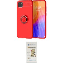 Huawei Uyumlu Y5P Kılıf Yankı Form Prime Ikili Koruma Seti