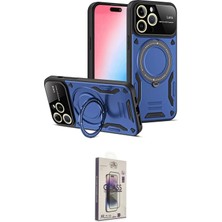 Apple Uyumlu iPhone 15 Pro Max Kılıf Kıvılcım Modern Serisi Ikili Koruma Seti