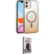 Apple Uyumlu iPhone 11 Kılıf Ahenk Doku Özel Seri Ikili Koruma Seti