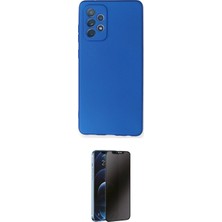 Samsung Uyumlu Galaxy A72 Kılıf Kozmos Yansıma Özel Seri Ikili Koruma Seti