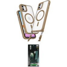 Apple Uyumlu iPhone 11 Kılıf Atlas Doku Koleksiyonu Ikili Koruma Seti