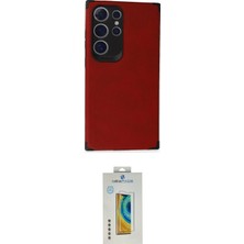Samsung Uyumlu Galaxy S24 Ultra Kılıf Doruk Asil Koleksiyonu Ikili Koruma Seti