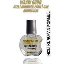WAAW GOOD Quick Dry Top Coat - Hızlı Oje Kurutucu ve Parlatma Etkili + Üst Kaplama 10 ml