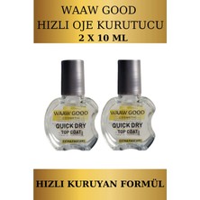 WAAW GOOD Quick Dry Top Coat | Hızlı Oje Kurutucu 10 ml x 2 Ad