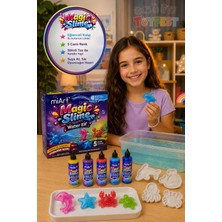 Toyfest Magic Slime Water Elf Deniz Canlıları Seti 5 Renk 4 Kalıp Eğitici Oyuncak 20X20X5 cm