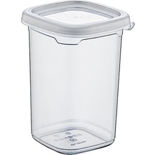 Elasu Deep Kare Plastik Kapaklı Erzak ve Saklama Kabı (1,20 Lt) – Dikey Saklamanın Şık ve Pratik Yolu!