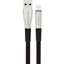 LTG Nova S89 Metal Uçlu Lightning Kablo Iphone Uyumlu 1m 2.4A - Siyah