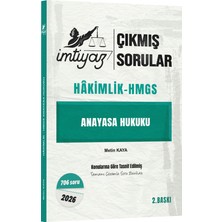 İmtiyaz Yayıncılık Imtiyaz Yayıncılık 2026 Hakimlik Hmgs Anayasa Hukuku Çıkmış Sorular Çözümlü