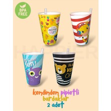 Happier Çocuk Pipetli Bardak-2 Adet