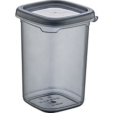 Elasu Deep Kare Plastik Kapaklı Erzak ve Saklama Kabı (1,20 Lt) – Dikey Saklamanın Şık ve Pratik Yolu!