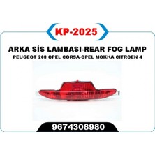 Kaya Csmtex Reflektor Arka Tampon Orta Opel Corsa F 19- Mokka 20- Peugeot P208 15- Citroen C4 20- Ds3 18-