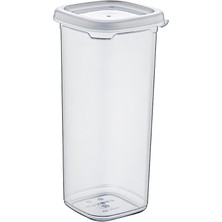 Elasu Deep Kare Plastik Kapaklı Erzak ve Saklama Kabı (1,75 Lt) – Spagettiler ve Kışlık Erzaklar Için Maksimum Boy!