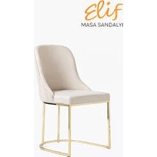 Elif Sandalye Vıvente Metal Ayaklı Minderli Sandalye – Modern ve Zarif Tasarım