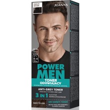 Joanna Power Men Anti-Grey Toner 3ü1 Arada 03 Orta Kahverengi