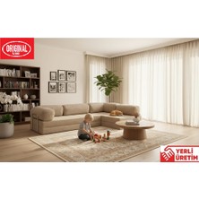 Herev Mix 300X200 Açık Köşe L Tipi 50 Dns Süngerli Şark Köşe Koltuk