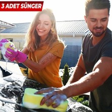 - Oto Yıkama Süngeri 3'lü Paket, Lastik Parlatma Süngeri, Araba Yıkama ve Temizleme Süngeri (3 Adet)