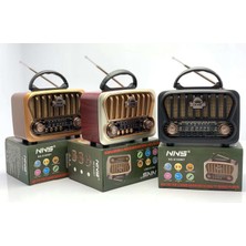 Husta Aksesuar Nostaljik Bluetooth Radyo | Usb/tf Kart Destekli Taşınabilir Retro Müzik Kutusu | Am/fm/sw 3 Band Şarjlı Radyo