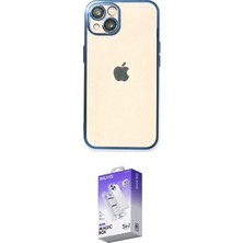 Nuveden Ieg™ Iphone 14 Kılıf Vadi Minimal - Siyah Bilvis 5in1 3D Magic Cam Ekran Koruyucu