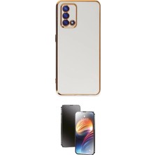 Nuveden Ieg™ Oppo A74 4g Kılıf Yankı Serisi - Siyah 3D Antistatik Mat Seramik Nano Ekran Koruyucu