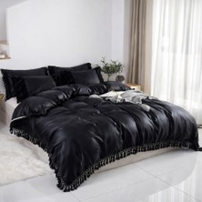 Metinev Metin Ev® Soft Fringe Saçaklı Nevresim Takımı — Yumuşak Dokulu Premium Seri