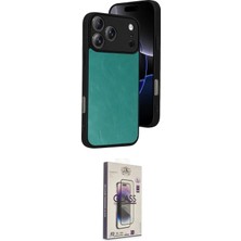 Nuveden Ieg™ Iphone 17 Pro Max Kılıf Kıvılcım Işık Serisi - Siyah Bilvis 3D Cam Ekran Koruyucu