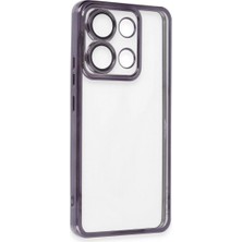 Mudanis Xiaomi Poco X6 Kılıf Razer Lensli Silikon - Mor