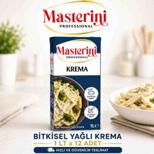 Masterini Bitkisel Krema 1lt x 12 Adet