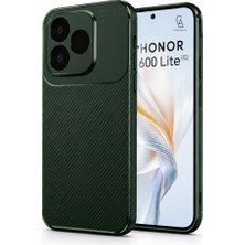 Wowacs Honor 600 Lite Uyumlu Kılıf Karbon Tasarım Kamera Korumalı Silikon Telefon Kılıfı Kapak