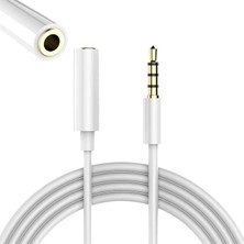 Zibox Powermaster PM-17603 3.5 mm Erkek/dişi 4 Boğumlu Aux Stereo Uzatma Kablosu 1 Metre