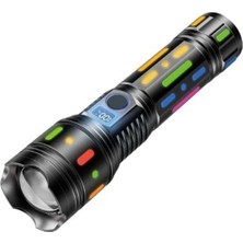 Zibox Powermaster PM-25120 Çok Fonksiyonlu Teleskopik Zoom - 5 Modlu Şarjlı El Feneri