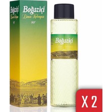 Boğaziçi Limon Kolonyası 400 ml x 2 80 Derece Ferahlatıcı Limon Kokusuyla Dökme Ürün
