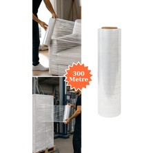 Plas+Plus El Tipi Mobilya Eşya Koli Palet Paket Taşıma Taşınma Sarma Koruma Streç Film 50 cm x 300 M 17 Mikron
