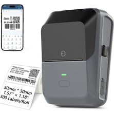 Zibox Powermaster PM-29886 Çok Amaçlı Bluetooth Destekli Taşınabilir Akıllı Termal Etiket Yazıcısı
