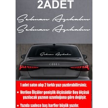 Sticker Usta Kişiye Özel 2 Adet Isim Sticker El Yazısı Isim Oto Araba Motosiklet  Sticker Q35