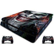Stickermarket PS4 Slim Joker Sticker Seti Playstation 4 İçin Özel Tasarım Materyal