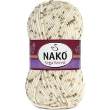 Nako Vega Tweed Renkli 35017 Premium Akrilik İplik 100 gr Standart Beden ile Örgü Projeleri İçin