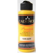 Cadence Sarı Akrilik Boya 120 ml Yüksek Kapatma Gücüne Sahip Non-Toksik Su Bazlı Ürün