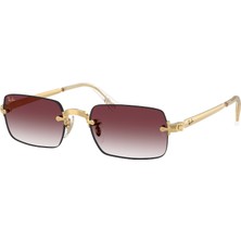 Ray-Ban Rb 3928 001/8H 54 BY A$AP ROCKY Güneş Gözlüğü 54 mm Altın Çerçeve Degrade Bordo Cam UV 400