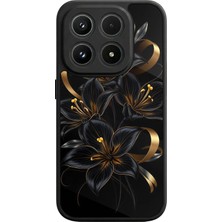 BG AKSESUAR Xlaomı Mi 17 5g Uyumlu Yaldizli Cicek Tasarımlı Glossy Premium Kılıf
