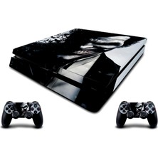 Stickermarket PS4 Slim Joker Sticker Seti Playstation 4 İçin Özel Tasarım Materyal