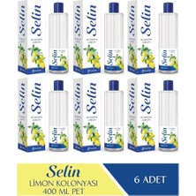 Selin Limon Kolonya Pet 400ML 6'lı Set 2400 ml