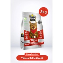 Happy Kısırlaştırılmış Sığır Etli Kuru Kedi Maması 3 kg