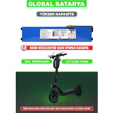 Global Batarya Bood Kickscooter Q500 Uyumlu Elektrikli Scooter Bataryası 36V 9600MAH Li-Ion Pil Yüksek Kapasite
