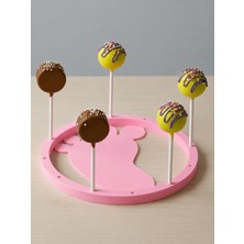MurayTekno Cake Pops Standı Pembe Lolipop Kek Standı Şekerleme Sunum Standı Dekoratif Organizer