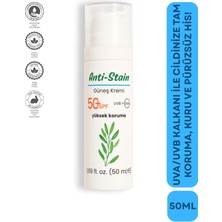 Naturaren Anti-Stain Su Bazlı Güneş Kremi SPF50 50 ml