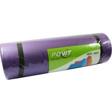 Povit 1,5 cm Mor Pilates Minderi 180 x 61 cm Kaymayı Engelleyici Kullanım Amacı ile Tekil